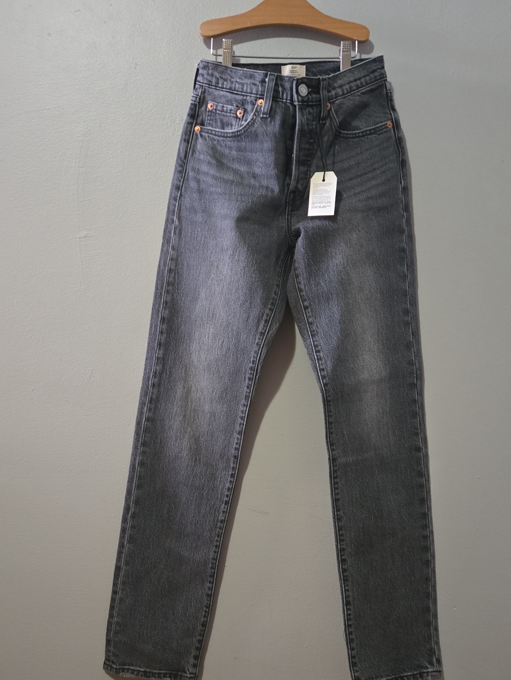 Levi's 501 Original Straight Leg Jeans - Charcoal Wash